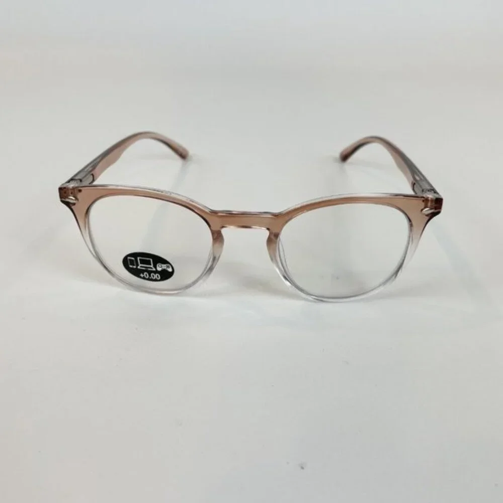e-Specs +0.00 Blue Light Filtering Specs Blush & Clear